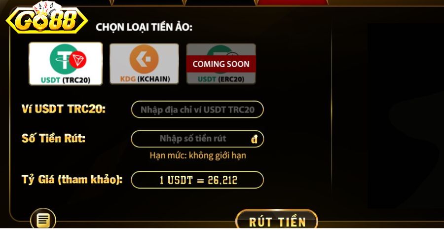 Chi tiết cách rút tiền bằng đồng ảo
